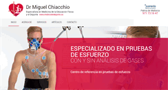 Desktop Screenshot of medicodeldeporte.es